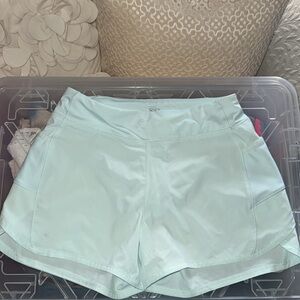 Athleta G!RL Light Blue Athletic Shorts